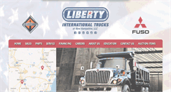 Desktop Screenshot of libertyinternationaltrucks.com