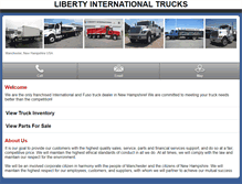 Tablet Screenshot of m.libertyinternationaltrucks.com